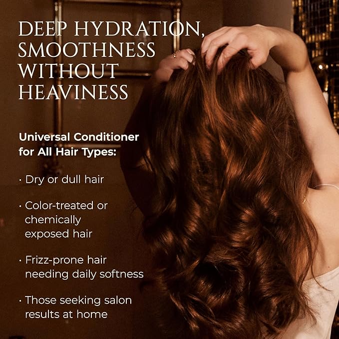 HADAT Hydro Nutrient Nourishing Conditioner – Professional Salon Formula with Biotin, Sea Minerals & Coconut Oil – Deep Moisture, Shine & Restoration for Dry, Damaged or Frizzy Hair (27.05 Fl oz)