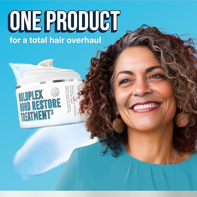 BoldPlex Hair Mask - Deep Conditioner For Dry, Damaged Hair - Mascarilla Para El Cabello - Helps Repair & Nourish Curly, Bleached, or Frizzy Hair - 6.76 Fl Oz