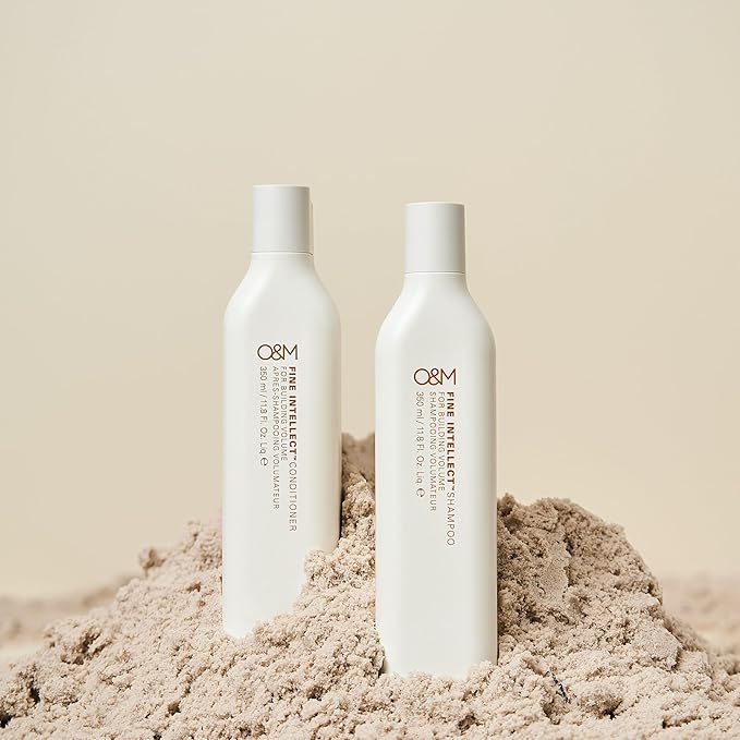 O&M Fine Intellect Vegan Vitamin C Volumizing Moisturizing Hair Shampoo for Women + Men, Safe Natural Keratin-Alternative Vegetable Protein & Amino Acids, Paraben/Sulfate-Free, Australian Made, 350ml