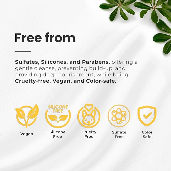Herbishh Curly Hair Shampoo, Conditioner & Deep Conditioner (3 x 16.91 fl oz) Curly Hair Products Gift Set for Women & Men, Sulfate Free Shampoo, Keratin Coconut Avocado Oil, Frizz Control, Vegan