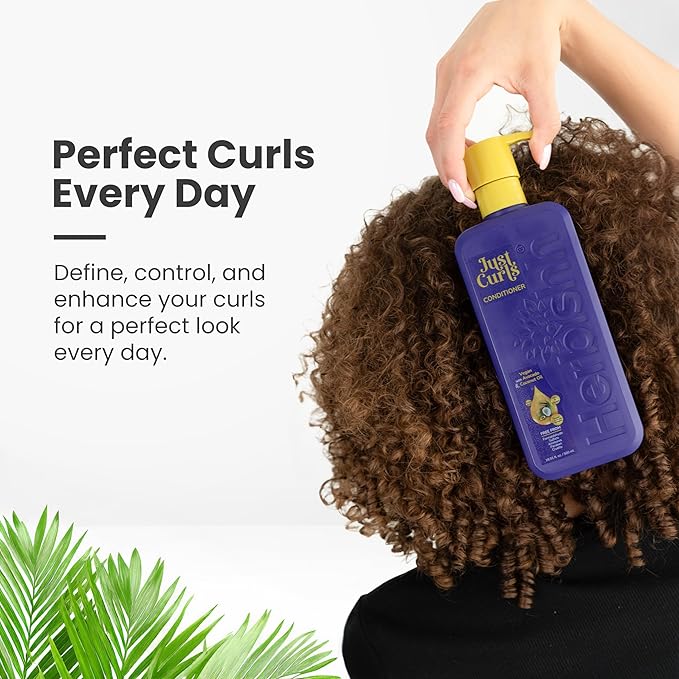 Herbishh Curly Hair Shampoo, Conditioner & Deep Conditioner (3 x 16.91 fl oz) Curly Hair Products Gift Set for Women & Men, Sulfate Free Shampoo, Keratin Coconut Avocado Oil, Frizz Control, Vegan