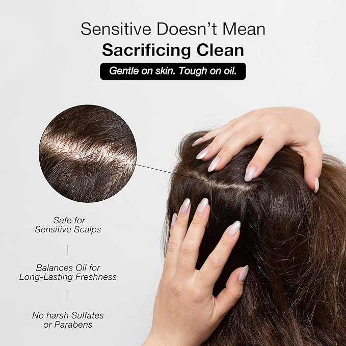 GK HAIR Balancing Shampoo and Conditioner Set for Oily Hair Upto 72-Hour Freshness Best Shampoo and Conditioner for Greasy Scalp Build Up Dirt, Skip the Daily Wash, Gentle Fragrance 10.1 Fl Oz