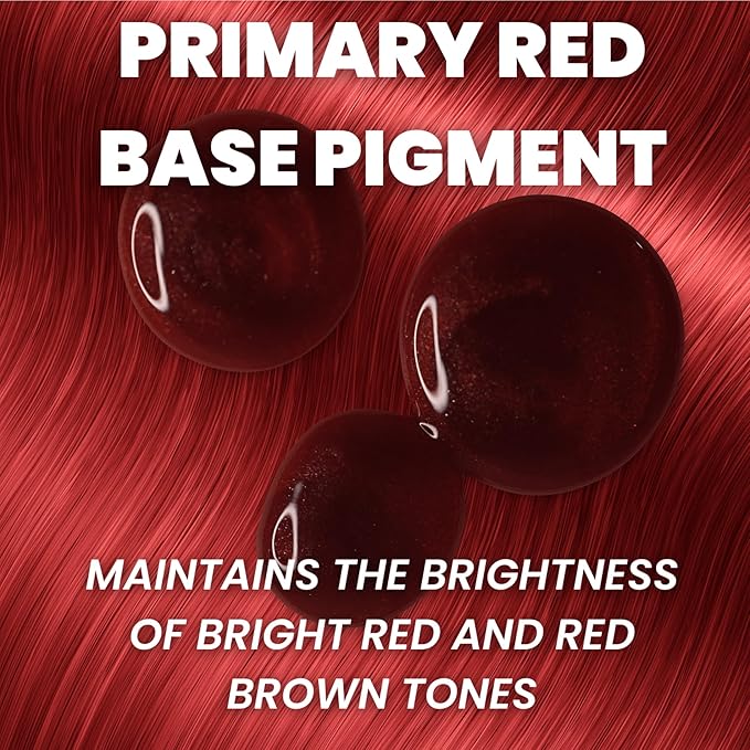 Red Hydrating Color Depositing Shampoo - Brighten & Tone Semi Permanent Hair Dye for Faded Color, Prevents Fade, Extends Color Service on Treated Hair, 8.5 Oz.