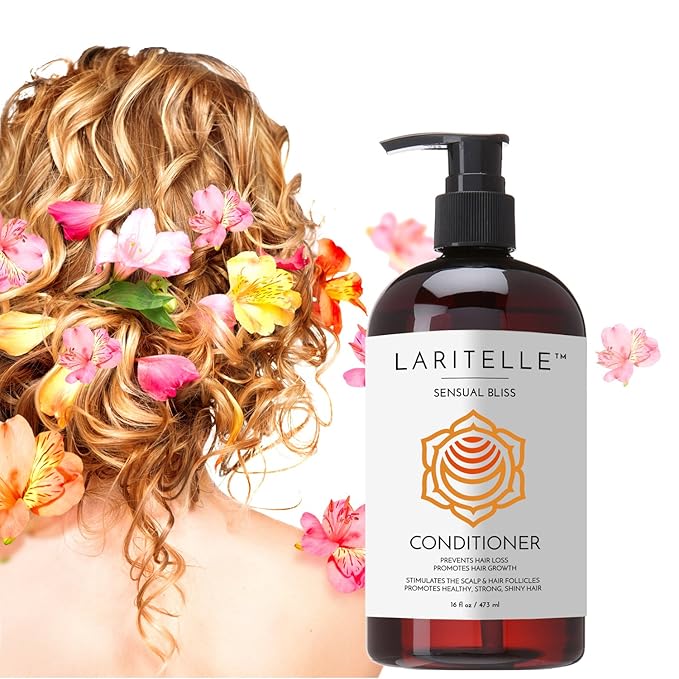 Organic Conditioner Sensual Bliss – 16 oz – Deep Hydration & Anti‑Thinning, Organic Argan • Babassu • Apricot Kernel Oils & Keratin Protein – Color‑Safe, Cruelty‑Free
