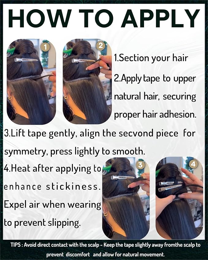 RUNATURE Tape in Hair Extensions Human Hair Blonde 18 Inch Tape in Extensions Human Hair,Ash Brown Highlight Platinum Blonde Straight Silky Double Sided, No Shedding 50g 20pcs