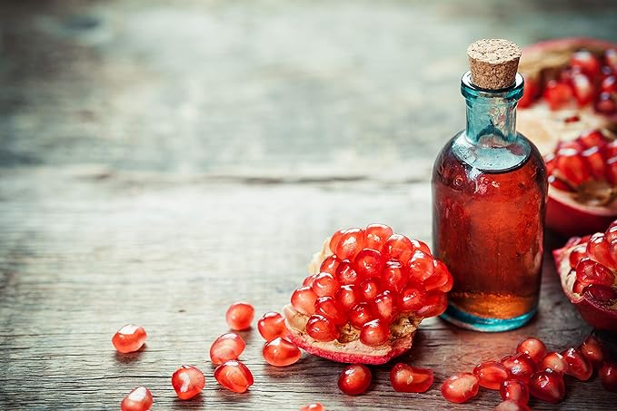 organic pure oil Pomegranate Seed Oil Pure and Organic Sourced From Seed Unrefined, Extra Virgin, Cold pressed 32 OZ for Skin Face Hair Nails Cuticles By Organic Pure Oil