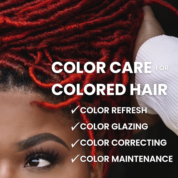 Red Hydrating Color Depositing Shampoo - Brighten & Tone Semi Permanent Hair Dye for Faded Color, Prevents Fade, Extends Color Service on Treated Hair, 8.5 Oz.