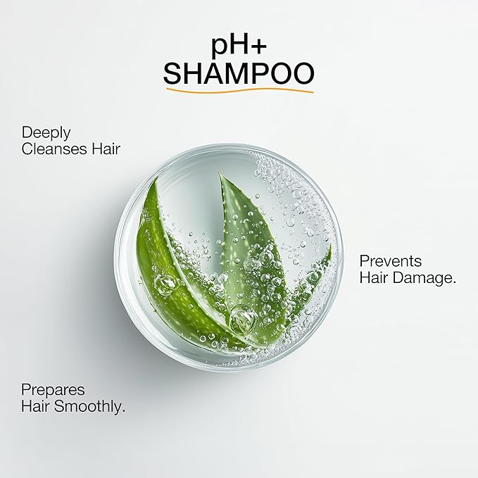 Global Keratin GK HAIR pH+ Pre-Treatment Clarifying Shampoo (3.4 Fl Oz/100ml) For Preps Hair Deep Cleansing,Removes Impurities -With Aloe Vera, Vitamins & Natural Oils All Hair Types Men and Women