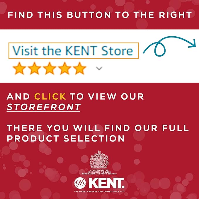 Kent CSGL 9" Large Oval Cushion Straightening Brush and Scalp Brush – Natural White Boar Bristles Hair Brush for Fine or Thinning Hair – Large Cushion Shine & Smoothing (+ Hair Brush Cleaner)