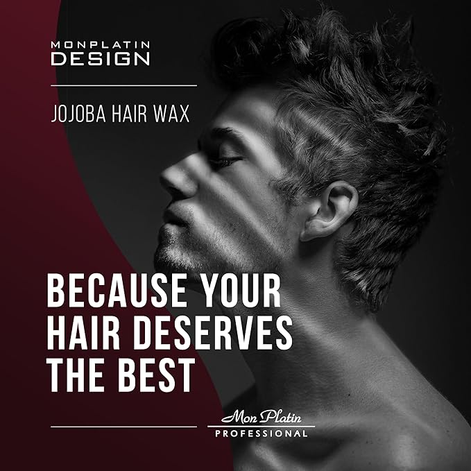 Mon Platin Professional Hair Styling Wax - Jojoba Crystal High Sheen, Strong Hold for Men & Women, Daily Use Hair Creme with Grapefruit Scent - 250 ml