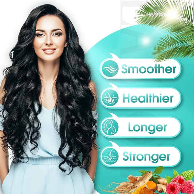 Hair Growth Products, Biotin 10000mcg, 30-in-1 with Vitamin A, B3, C, D, E, Calcium, Hair Growth Supplement, Supports Hair & Nails Natural Growth Vitamins, for Women & Men - 30 Servings