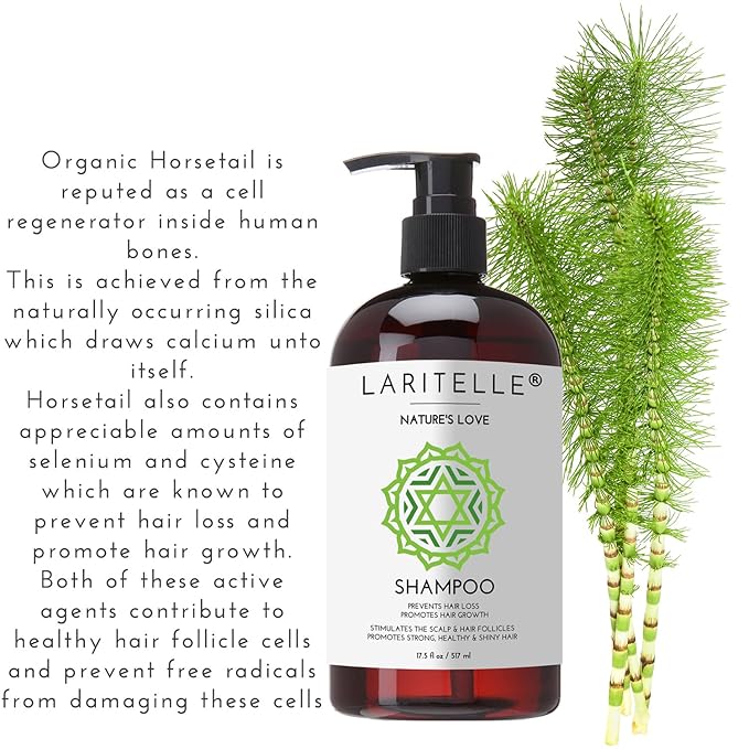 Organic Hair Growth Set | Shampoo 17 oz + Conditioner 16 oz + Hair Loss Treatment 4 oz | Organic Quinoa + Keratin + Rosemary, Ginger & Grapefruit | NO GMO, SLS, Gluten, Parabens, Phthalates