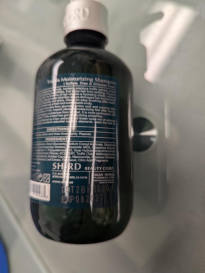 SH-RD Truffle Moisturizing Shampoo for Dry Damaged Hair | Shampoo with Truffle Extract, Keratin, Rosemary | Intense Hydration, Repair & Scalp Relief | Sulfate-Free - 6.76oz/200ml