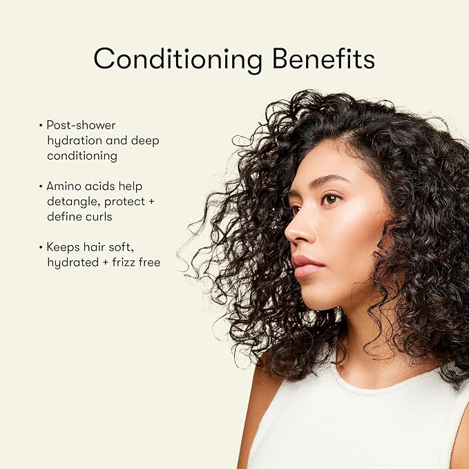 Vegan Leave-In Conditioner, for Deep Moisture, Detangling, Frizz Control, Weightless Shine, and All Hair Types + Textures, 8 fl oz (2-Pack)