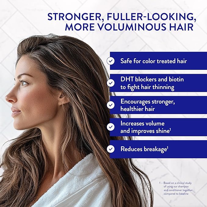Routine Wellness Anti-Thinning Deep Conditioner for Thinning Hair - DHT Blocker for Hair Loss in Men & Women - Promotes Healthy Hair - Vanilla Blossom 14oz