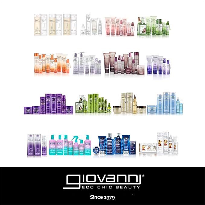 GIOVANNI 2chic Ultra-Luxurious Leave-In Conditioning & Styling Elixir - Smoothing Hair Cream for Curly & Wavy Hair, Enriched with Aloe Vera, Paraben Free, Color Safe - Cherry Blossom & Rose Petal, 4oz