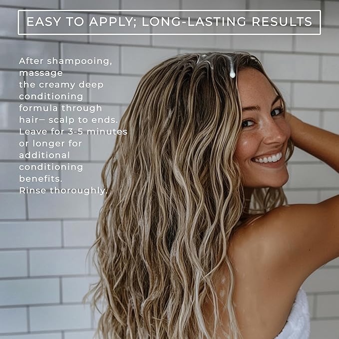 DAILY DOSE Deep Conditioner Hair Mask – Moisturizes, Softens & Restores Shine to Dry, Damaged, Color-Treated Hair – Vegan, Paraben-Free, Sulfate-Free – For All Hair Types – 6 oz