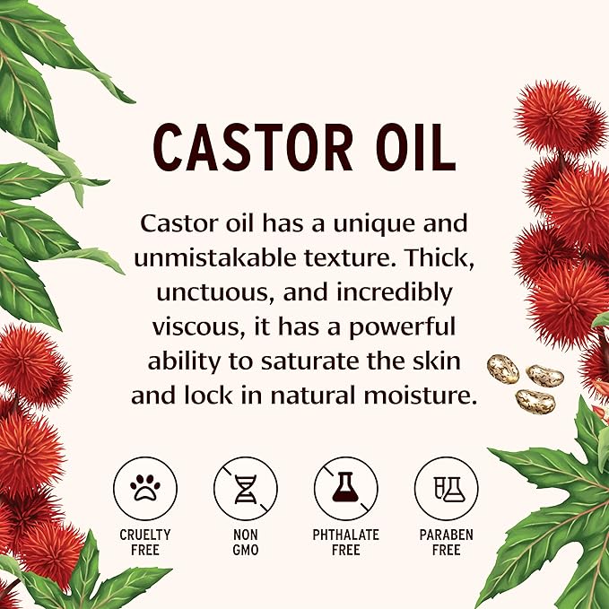 Banyan Botanicals Organic Castor Oil – Pure and Refined Castor Oil – for Face and Skin Care, Hair Care, and Natural Beauty – 8 oz – Non GMO, Hexane Free, Vegan, and Cruelty Free