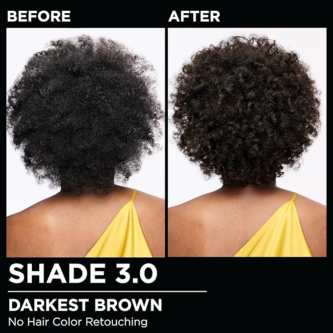 Garnier Hair Color Olia Ammonia-Free Brilliant Color Oil-Rich Permanent Hair Dye, 3.0 Darkest Brown, 2 Count (Packaging May Vary)