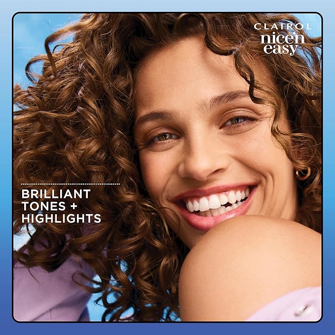 Clairol Nice'n Easy Permanent Hair Dye, 6W Light Mocha Brown Hair Color, Pack of 3