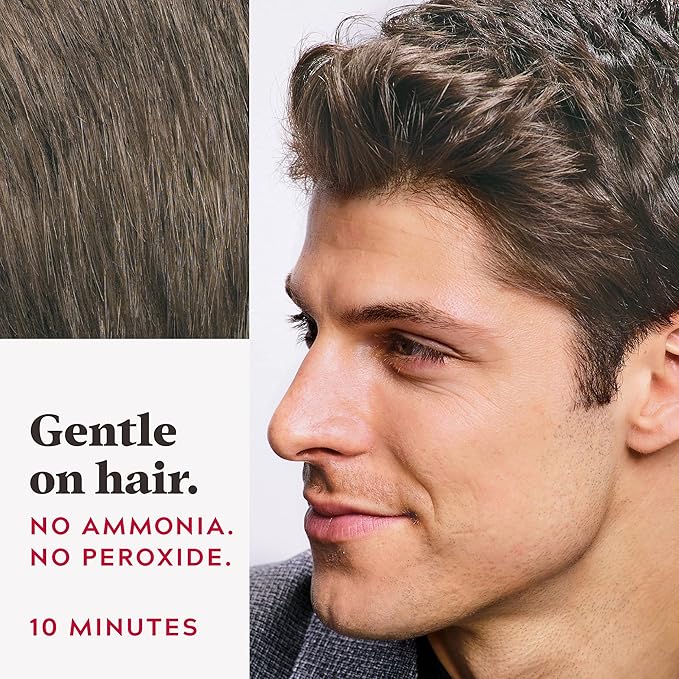 Just For Men Easy Comb-In Color Mens Hair Dye, Easy No Mix Application with Comb Applicator - Medium Brown, A-35, Pack of 1