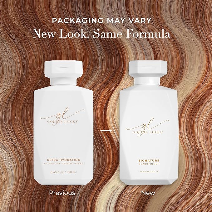 Goldie Locks Ultra Hydrating Conditioner – For All Hair Types – Moisturizing Sulfate-Free Formula – Safe for Color-Treated & Extension Hair – Fights Frizz & Adds Shine – 8.45 Fl Oz(Packaging May Vary)