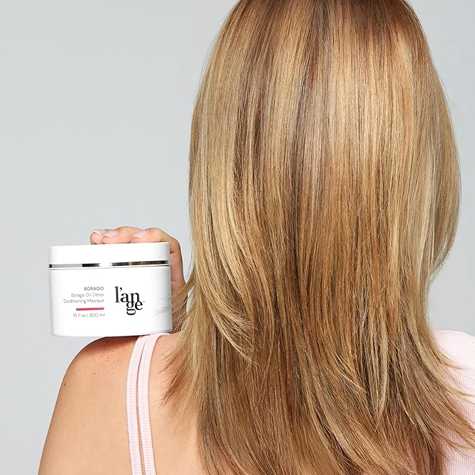 L'ANGE HAIR Borago Deep Conditioning Masque with Borage Oil - 10 Oz Jar, Nourishes and Strengthens Hair, Manages Frizz and Enhances Moisture, Sulfate & Paraben-Free, for Dry Hair, Unisex