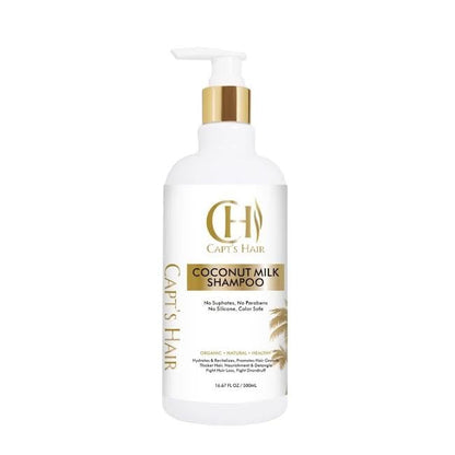 Coconut Milk Shampoo - Coconut Milk Moisturizing Shampoo for All Hair Types, Organic, Natural, and Sulfate-Free, Hydrating and Restoring, Ideal for Men and Women - (16.67 Fl Oz)
