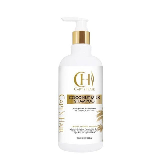 Coconut Milk Shampoo - Coconut Milk Moisturizing Shampoo for All Hair Types, Organic, Natural, and Sulfate-Free, Hydrating and Restoring, Ideal for Men and Women - (16.67 Fl Oz)