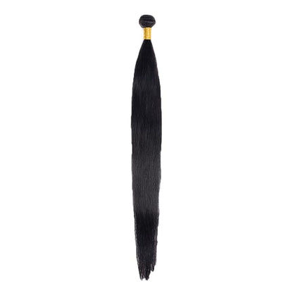 #1B Human Hair Bundles Straight Bundles 20 Inch Unprocessed Brazilian Virgin Hair Weave 1 Bundle 50 Grams Per Bundle Natural Color Bundle Human Hair Extensions