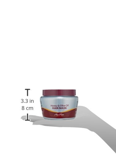 Mon Platin Honey & Olive Oil Hair Mask 500 g – Deep Conditioner with Dead Sea Minerals, Royal Jelly & Propolis – For Dry, Damaged, Colored, Permed or Split-End Hair – Hydrates Adds Shine