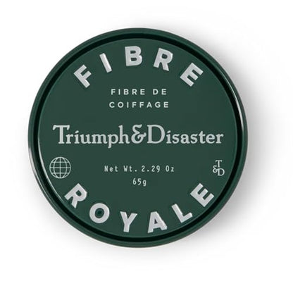 TRIUMPH & DISASTER Fibre Royale Hair Wax – Strong Hold Pomade for Thick Hair, Natural Finish Styling for Men & Women, 25g