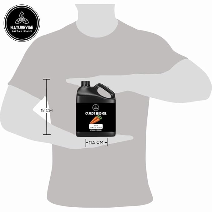 Naturevibe Botanicals Carrot Oil 32 Ounces | 100% Pure and Natural | Great for Skin Care and Hair Care