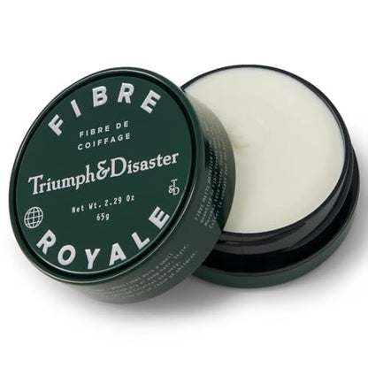 TRIUMPH & DISASTER Fibre Royale Hair Wax – Strong Hold Pomade for Thick Hair, Natural Finish Styling for Men & Women, 25g