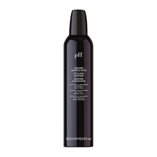 pH PURE HAIR Styling Mousse - Frizz Control Shaping Mousse with Medium Hold, Lightweight Formula for Defined Styles & Volume, 10.1 Oz