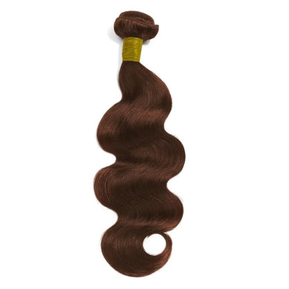 Copper Human Hair Bundles 30 32 34 Inch Color #33 Body Wave Bundles Human Hair Unprocessed Brazilian Hair Extensions Reddish Brown Bundle Silky Soft Auburn Bundle Deals