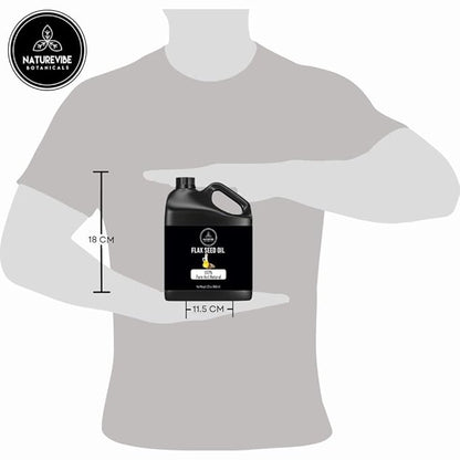 Naturevibe Botanicals Flaxseed Oil 32 Ounces | 100% Pure and Natural | Great for Skin Care and Hair Care