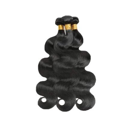 30 32 34 Inch Body Wave Bundles Human Hair Color 1B Bundle Double Weft Natural Black Body Wave Bundles Niegmeag Virgin Soft and Silky Remy Hair Extensions 300g