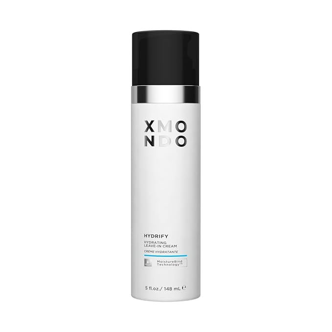 XMONDO Hydrify Hydrating Leave-in Cream - Anti-Frizz Moisturizing Cream for Dry, Brittle Hair - Smooths, Softens, and Reduces Split Ends with Argan Oil Baobab Protein and Fruit Extracts, 5 fl. oz.