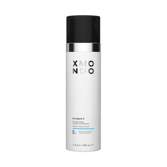 XMONDO Hydrify Hydrating Leave-in Cream - Anti-Frizz Moisturizing Cream for Dry, Brittle Hair - Smooths, Softens, and Reduces Split Ends with Argan Oil Baobab Protein and Fruit Extracts, 5 fl. oz.