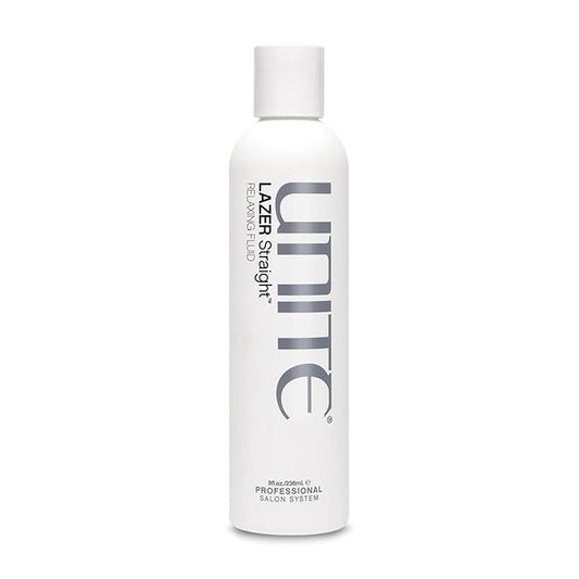 UNITE Hair - LAZER Straight Relaxing Fluid - Frizz-Control Fluid That Smooths, Softens, and Straightens Unruly Hair - Ideal for Humidity, Heat Protection, and Curls, 8 Fl Oz