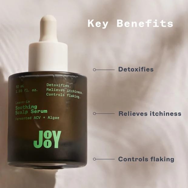 JooY Scalp Serum Duo | Soothing + Resurfacing Serum | Sensitive Scalp Relief + Pre-Cleanse Exfoliation | Niacinamide, Apple Cider Vinegar, Tea Tree, Salicylic Acid & Fermented Superfoods