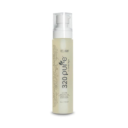 320Pure Lustre Argan Oil For Hair 4oz Pump, Aceite de argán para el cabello, Argan Oil Hair Treatment with Pure Argon for Color-Treated, Damaged, Dry, Straight and Curly