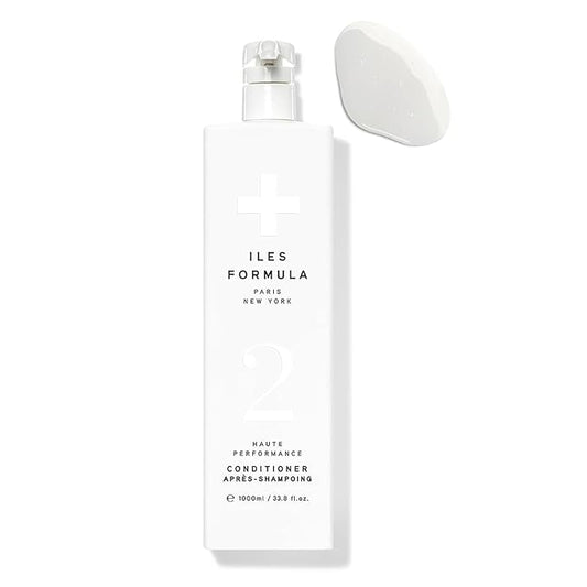 ILES FORMULA Hair Conditioner – Weightless, No Residue, Stops Breakage & Split Ends w/Tucuma Butter, Pracaxi Seed & Vitamins - Transforms Damaged Hair to Lustrous Texture, 34 Fl Oz (1L)