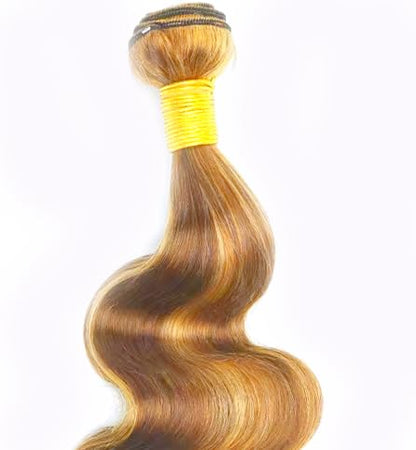 2730 Blonde Body Wave Bundles Human Hair Ombre Honey Blonde Bundles 14 16 18 Inch Unprocessed Brazilian Virgin Remy Hair Extensions Silky Soft 3 Highlight Bundles Hair Weave