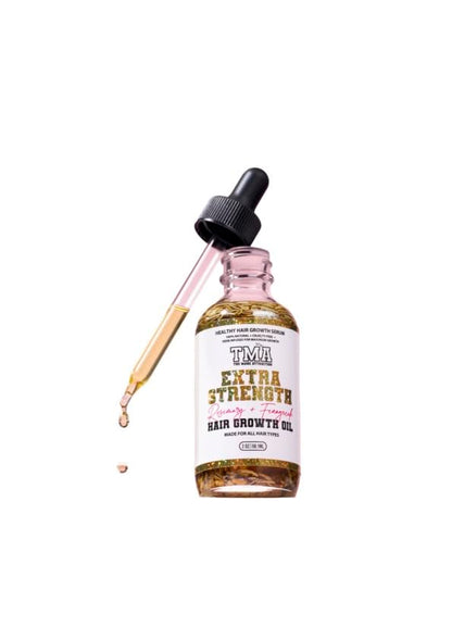The Mane Attraction Extra Strength Rosemary + Fenugreek Herbal Hair Growth Oil | Infused With Castor Oil for ALL Hair Types Mini, 2oz