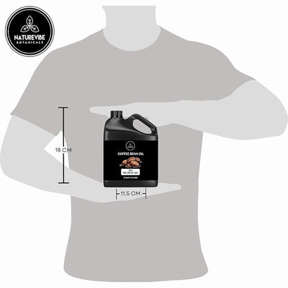 Naturevibe Botanicals Coffee Bean Oil 32 Ounces | 100% Pure and Natural | Great for Skin Care and Hair Care