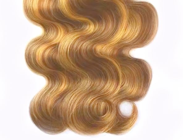 2730 Blonde Body Wave Bundles Human Hair Ombre Honey Blonde Bundles 14 16 18 Inch Unprocessed Brazilian Virgin Remy Hair Extensions Silky Soft 3 Highlight Bundles Hair Weave