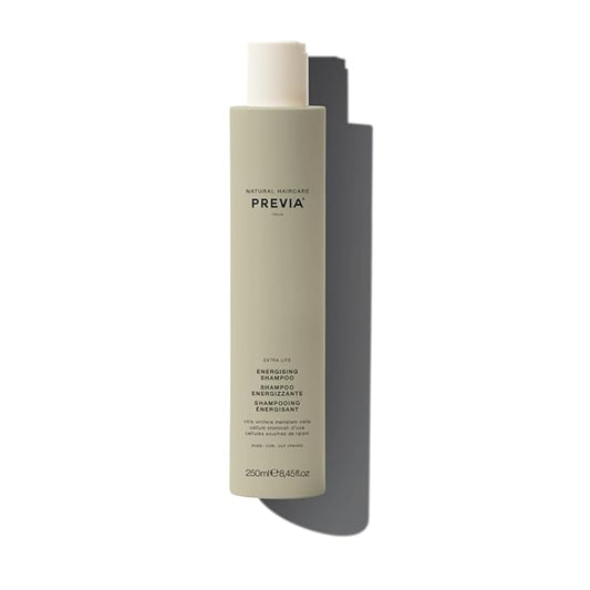 PREVIA Energising Shampoo for Thinning Hair Loss Treatment Vegan Formula with Natural Stem Cells Sulfate and Paraben Free for Thicker Fuller Hair Strengthens Roots and Promotes Hair Growth 8.45 oz