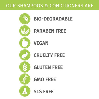 Phillip Adam Apple Cider Vinegar Shampoo and Conditioner Set for All Types of Hair - pH Balancing - Sulfate Free, Paraben Free & Silicone Free - 33.8 Ounce Each